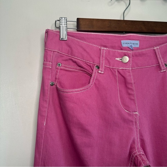 Territories Women’s Y2K Bootcut Pants. Pink. 4. - Picture 2 of 7